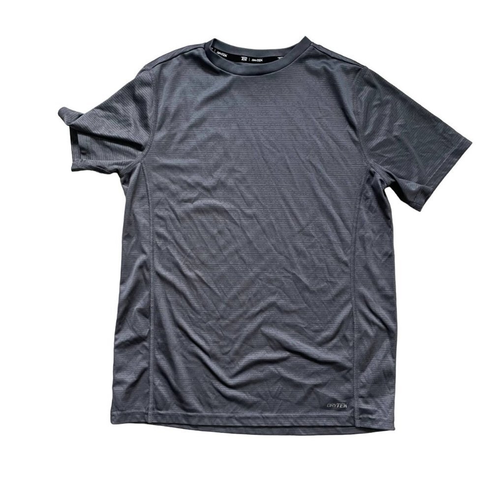 Tek Gear Men's Dry Tek Active Workout T-Shirt Crew Neck Pullover Gray Size XL